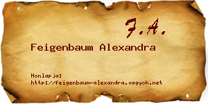 Feigenbaum Alexandra névjegykártya